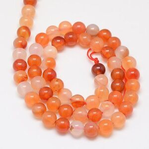 6MM Carnelian Beads-ONE Gemstone Bead Strand-Jewelry Making Supplies Crafts NWT